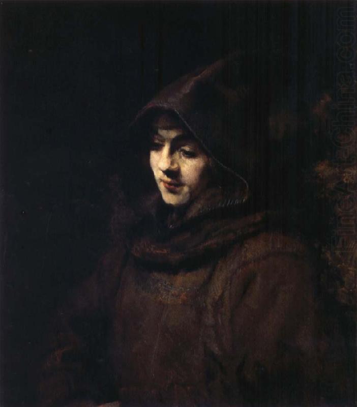 REMBRANDT Harmenszoon van Rijn Titus in a Monk-s Habit oil painting picture